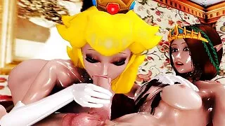 Hussy chick Ava Rose est prête à servir quatre bites à tour de rôle